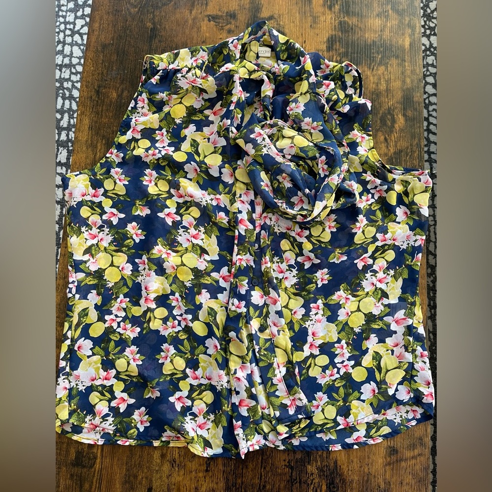 Floral tank top blouse